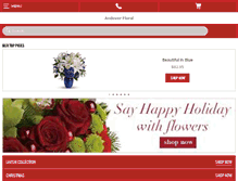 Tablet Screenshot of andoverfloral.com